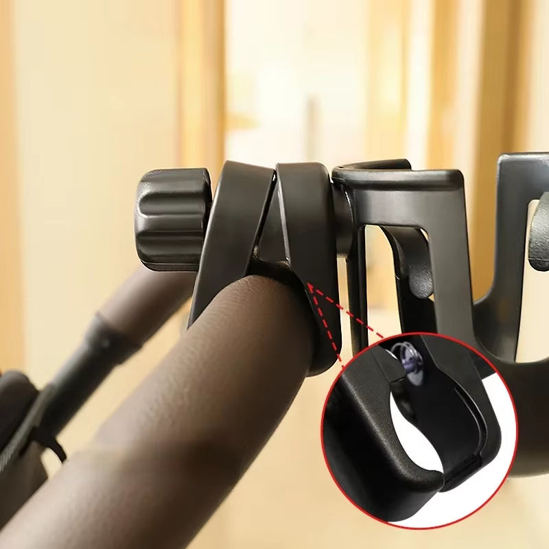 Pram Cup Holders Baby Stroller Water Cup Holder with Mobile Phone Holder Cart Carbicycle Pushchair Bottle Rack Phone Holders