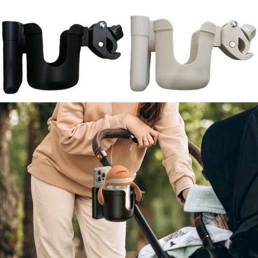 Pram Cup Holders Baby Stroller Water Cup Holder with Mobile Phone Holder Cart Carbicycle Pushchair Bottle Rack Phone Holders